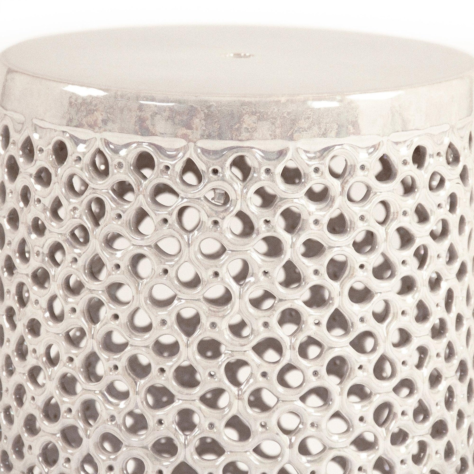 Lanie Garden Stool Grey JW001 Grey FredCo