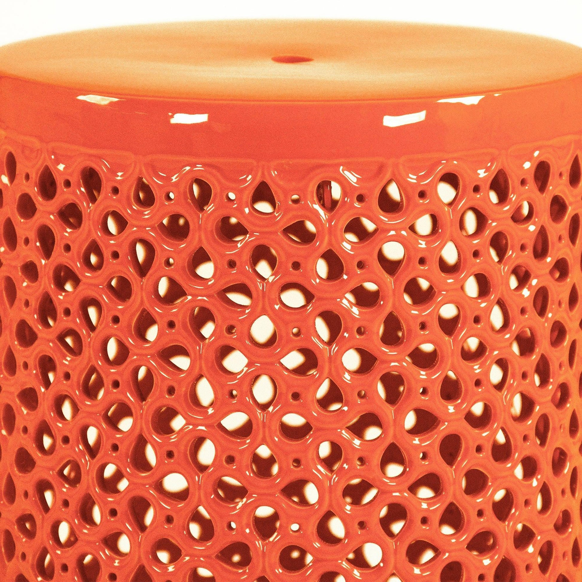Lanie Garden Stool Orange JW001 Orange FredCo