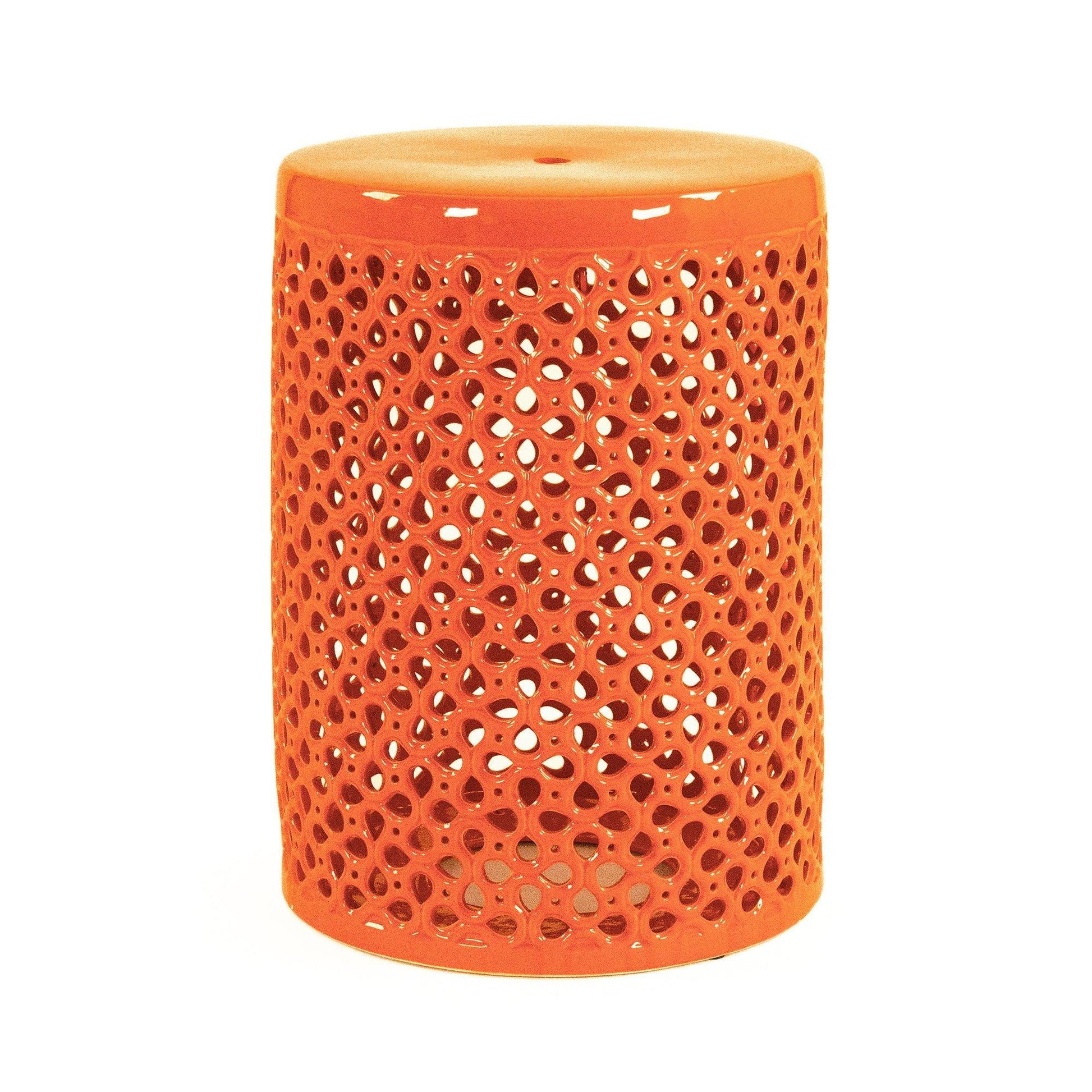 Lanie Garden Stool Orange JW001 Orange FredCo