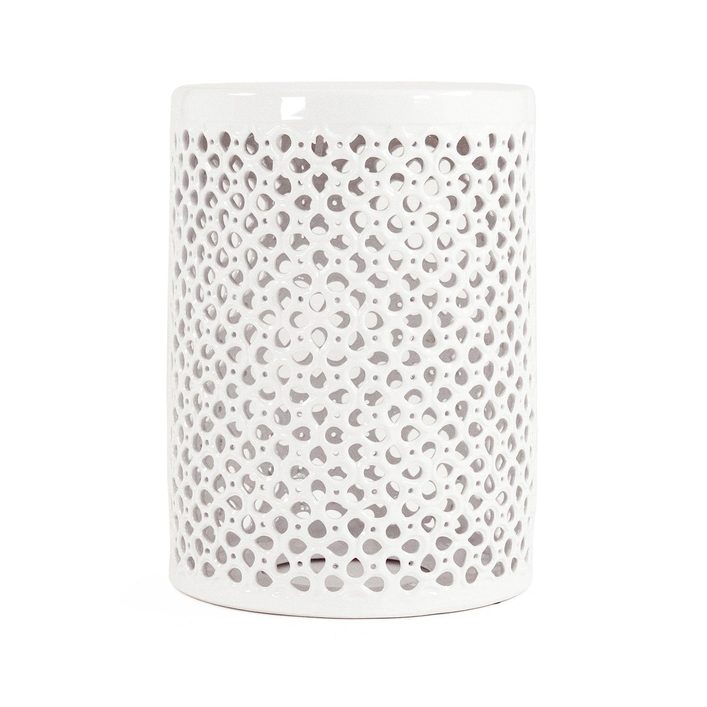 Lanie Garden Stool White JW001 White FredCo