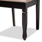 Lanier Modern and Contemporary Sand Fabric Upholstered Espresso Brown Finished Wood Dining Chair Set of 4 FredCo