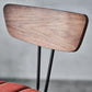 Lara Bar Stool w Wooden Back and Upholstered Seat CHMS024 BAR RED FredCo