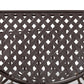 Laraine Modern and Contemporary Black Metal Outdoor Console Table FredCo