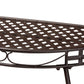 Laraine Modern and Contemporary Black Metal Outdoor Console Table FredCo