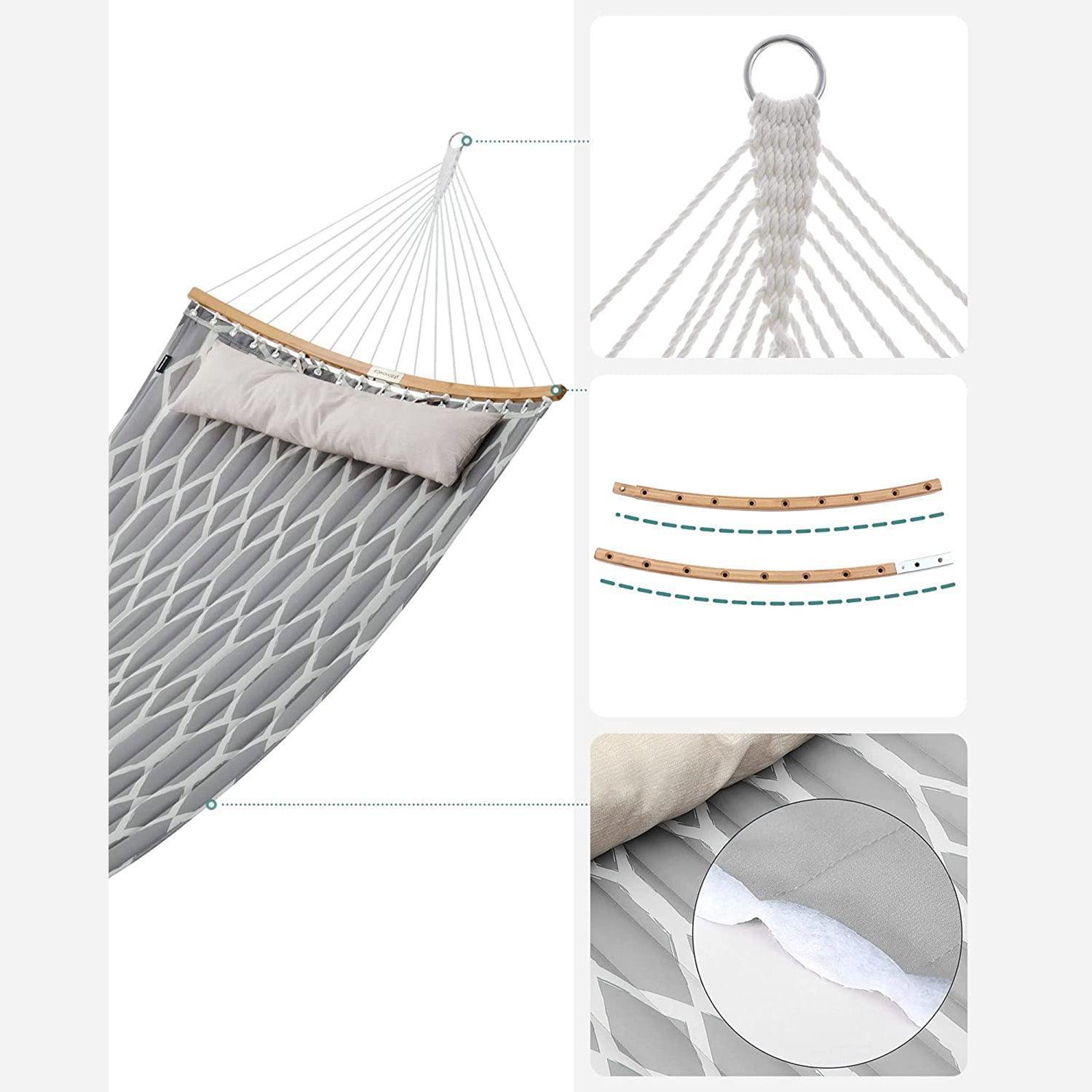 Large Gray Hammock for 2 People FredCo