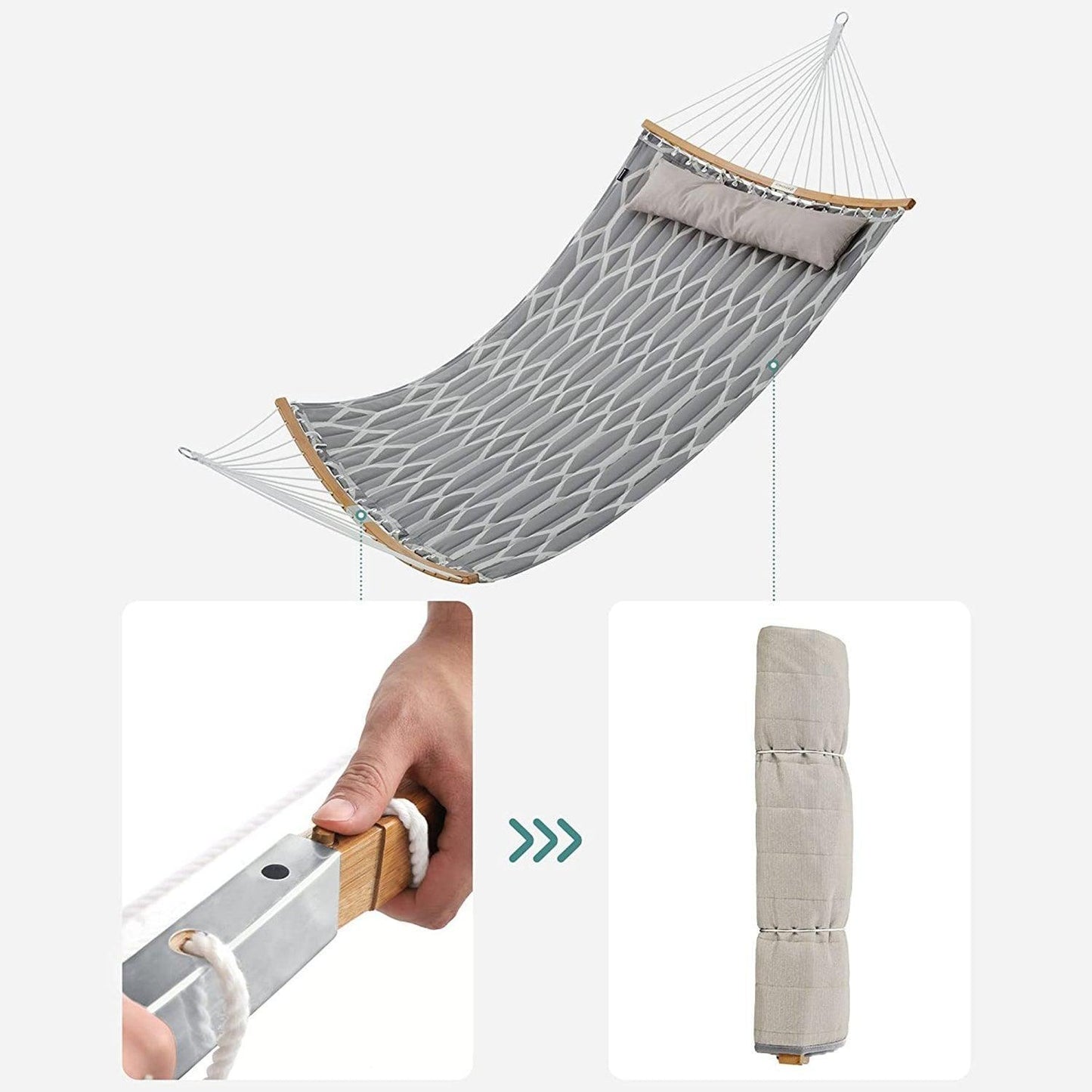 Large Gray Hammock for 2 People FredCo