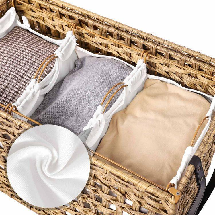 Laundry Basket With 3 Compartments FredCo