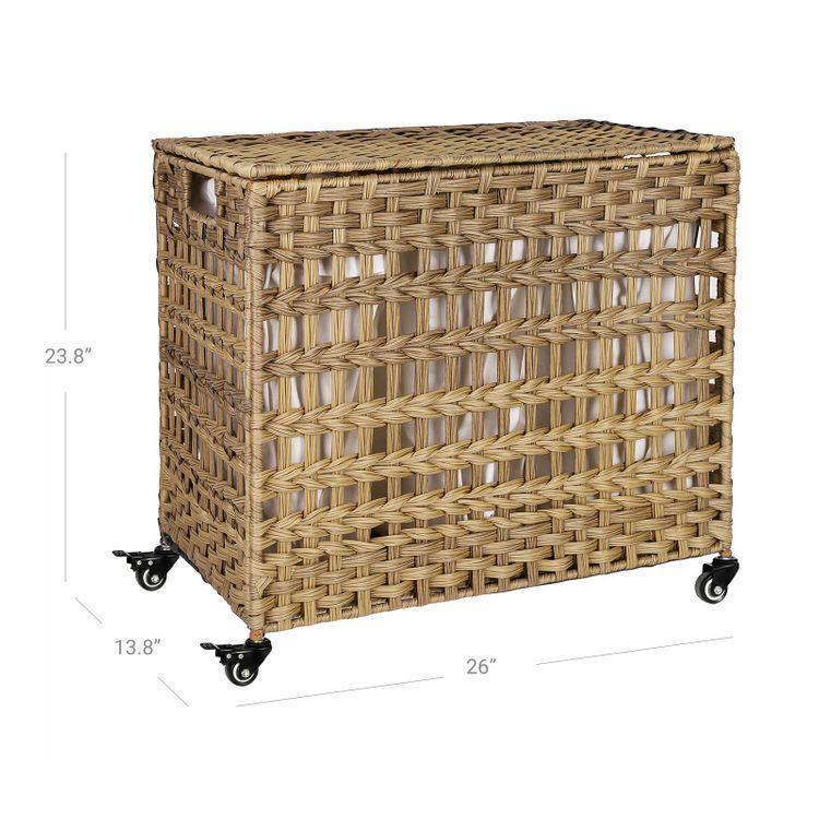 Laundry Basket With 3 Compartments FredCo