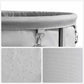 Laundry Basket with Wheels, Gray and Silver FredCo