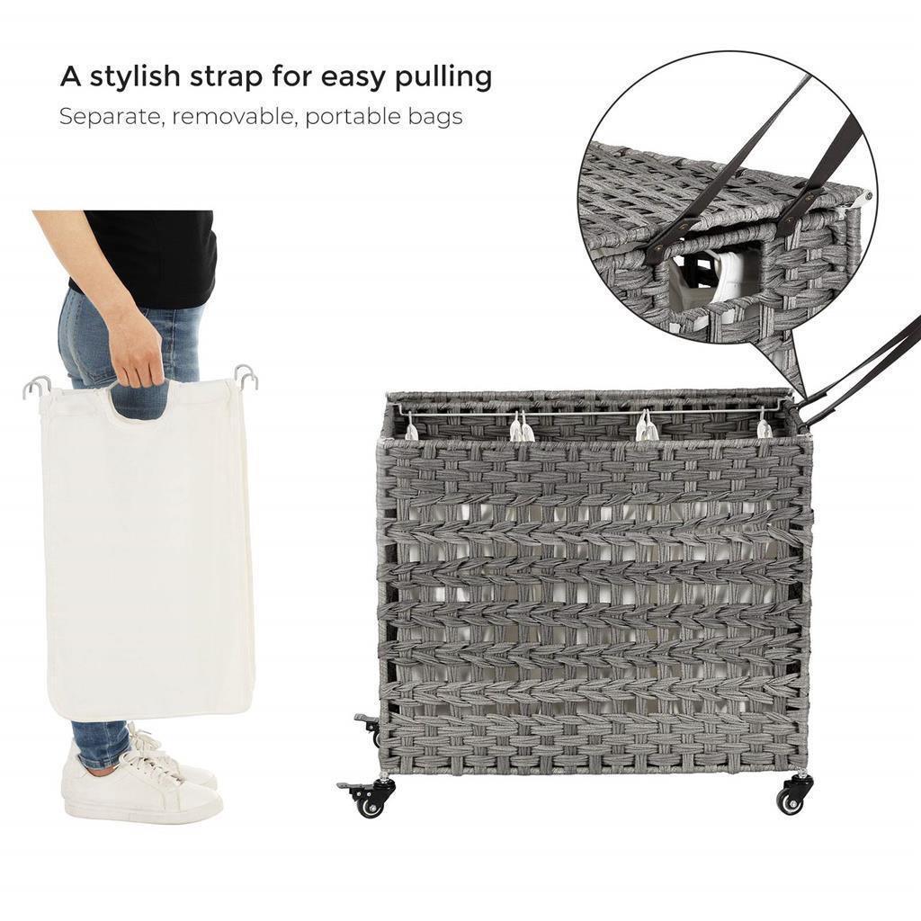 Laundry Hamper with Wheels FredCo