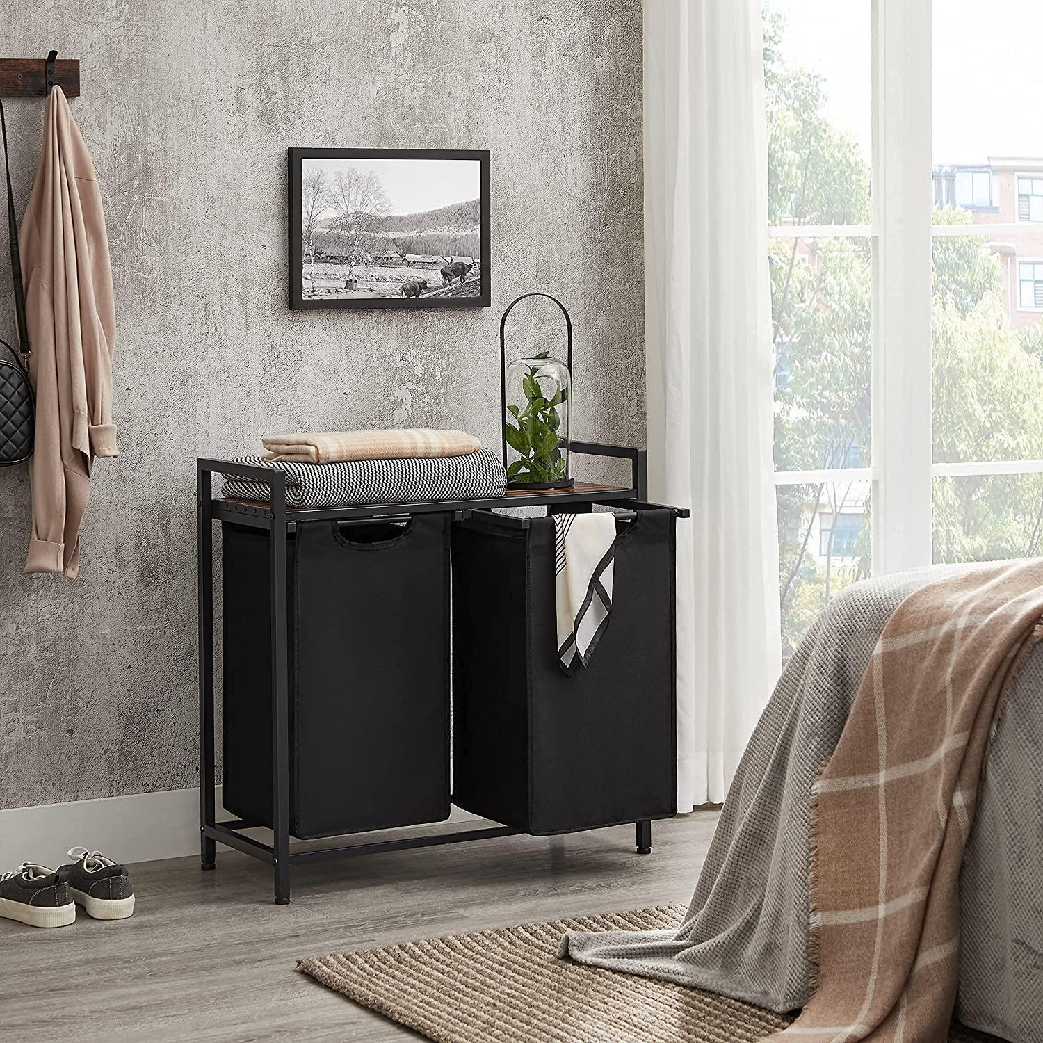 Laundry Sorter Hamper with Removable Bags FredCo