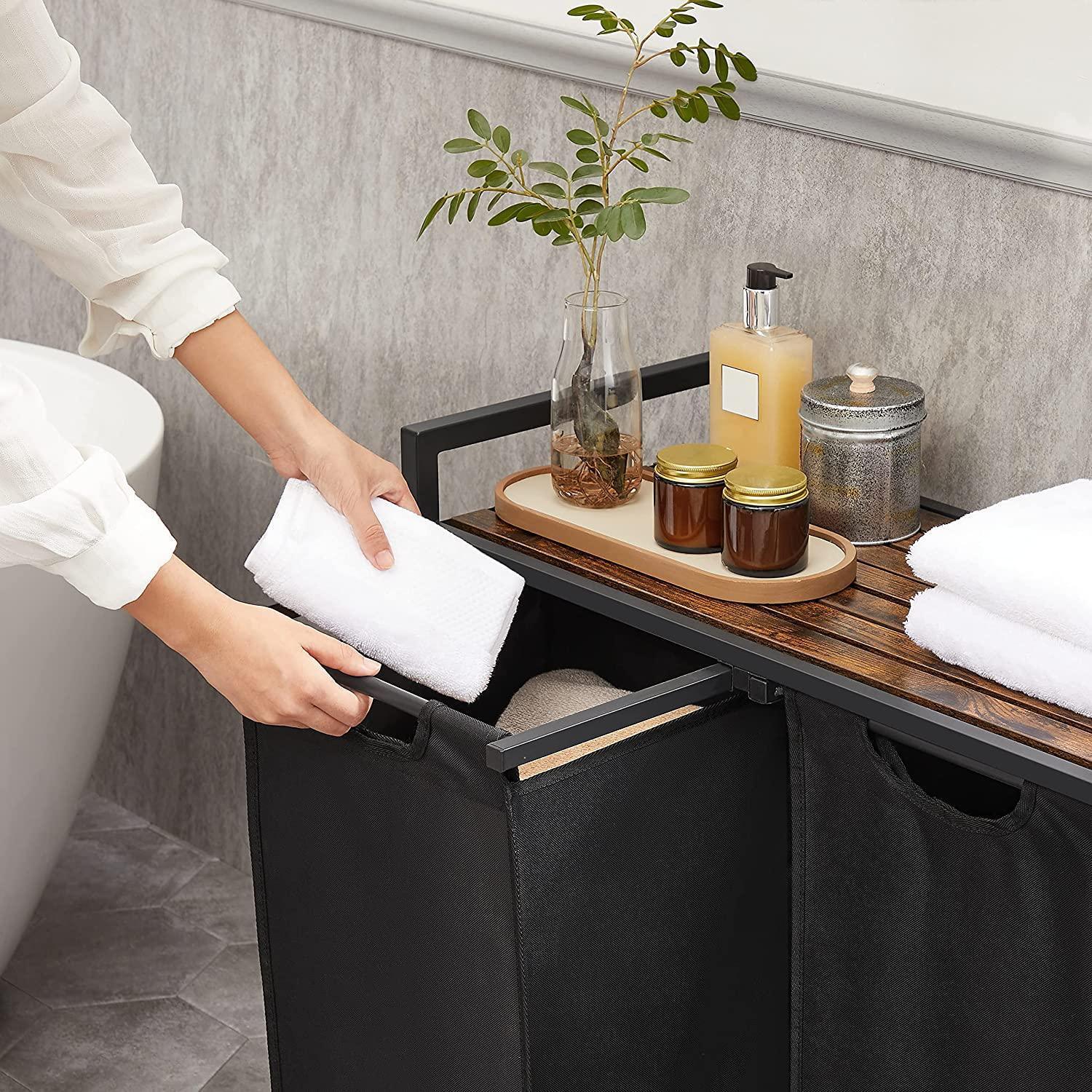 Laundry Sorter Hamper with Removable Bags FredCo