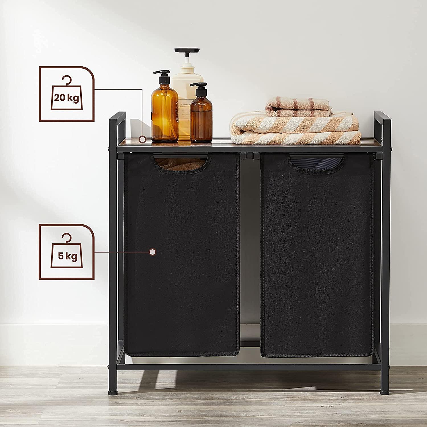 Laundry Sorter Hamper with Removable Bags FredCo
