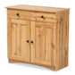 Lauren Modern and Contemporary Oak Brown Finished Wood 2-Door Buffet Kitchen Cabinet FredCo