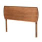 Laurien Mid-Century Modern Ash Walnut Finished Wood Full Size Headboard FredCo