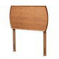 Laurien Mid-Century Modern Ash Walnut Finished Wood Twin Size Headboard FredCo