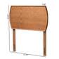 Laurien Mid-Century Modern Ash Walnut Finished Wood Twin Size Headboard FredCo