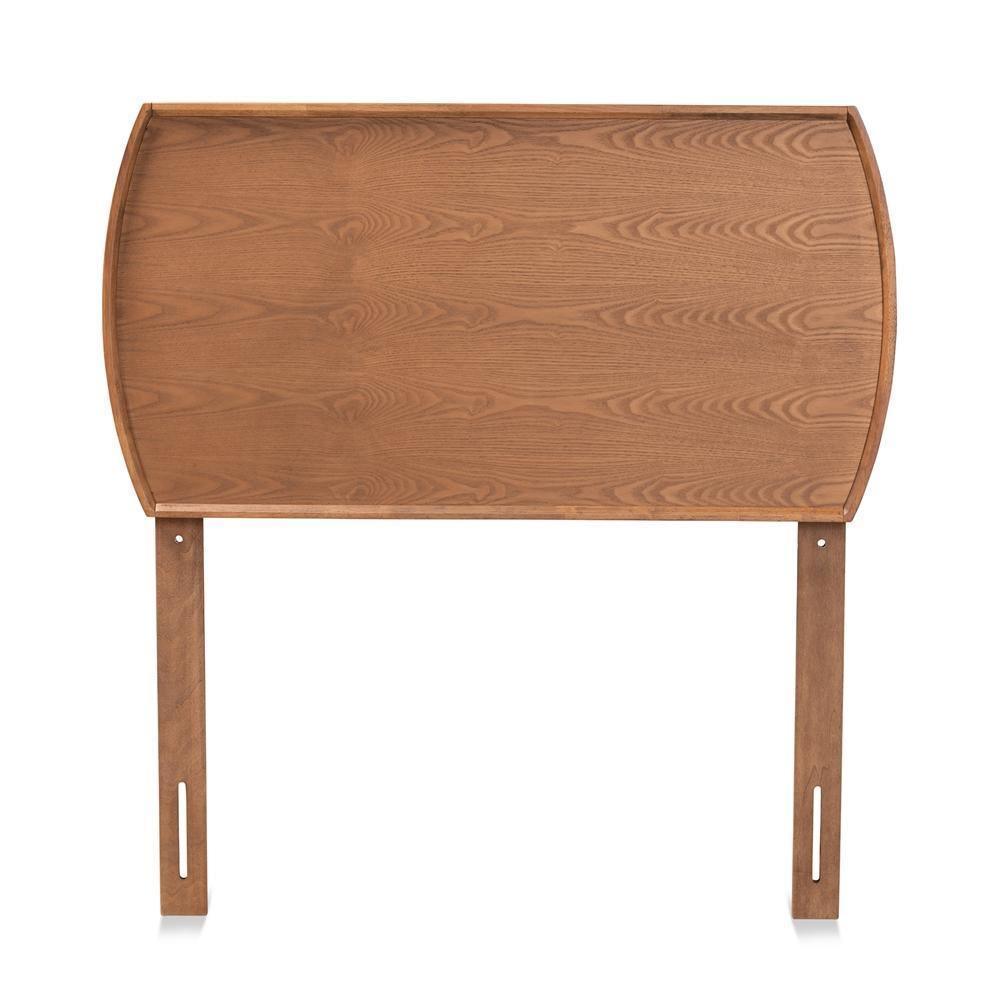 Laurien Mid-Century Modern Ash Walnut Finished Wood Twin Size Headboard FredCo