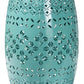 Lavinia Modern and Contemporary Teal Finished Metal Outdoor Side Table FredCo