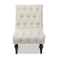 Layla Mid-century Modern Light Beige Fabric Upholstered Button-tufted Chaise Lounge FredCo