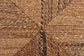 Laymi Modern Bohemian Dark Brown Mahogany Wood and Banana Fiber Dining Chair FredCo