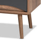 Leane Modern and Contemporary Natural Brown Finished and Multi-Colored Wood 3-Drawer TV Stand FredCo