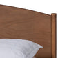 Leanora Mid-Century Modern Ash Wanut Finished King Size Wood Platform Bed FredCo