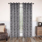 Leaves Jacquard Thermal Insulated Blackout Grommet Panel Curtain Set FredCo
