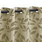 Leaves Jacquard Thermal Insulated Blackout Grommet Panel Curtain Set FredCo
