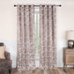 Leaves Jacquard Thermal Insulated Blackout Grommet Panel Curtain Set FredCo