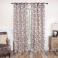 Leaves Jacquard Thermal Insulated Blackout Grommet Panel Curtain Set FredCo
