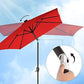 LED Outdoor Umbrella Rectangular Red FredCo