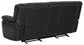 Lee Upholstered Pillow Top Arm Living Room Set Black 601061-S3 Coaster FredCo