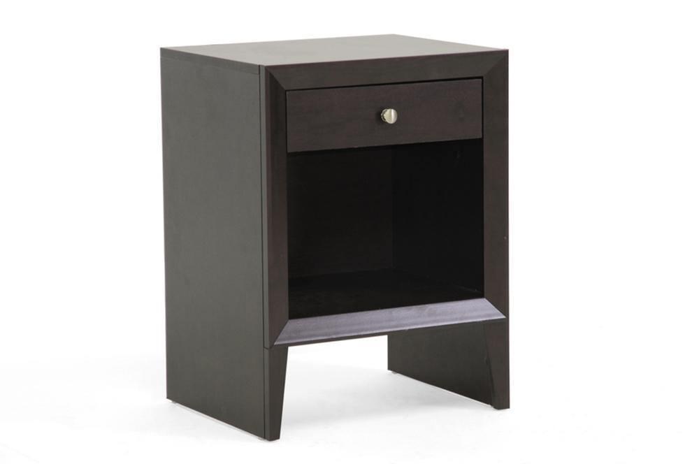 Leelanau Brown Modern Accent Table and Nightstand FredCo
