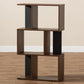 Legende Modern and Contemporary Brown and Dark Grey Finished Display Bookcase FredCo