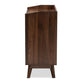 Lena Mid-Century Modern Walnut Brown Finished 3-Drawer Wood Chest FredCo