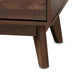 Lena Mid-Century Modern Walnut Brown Finished 6-Drawer Wood Dresser FredCo
