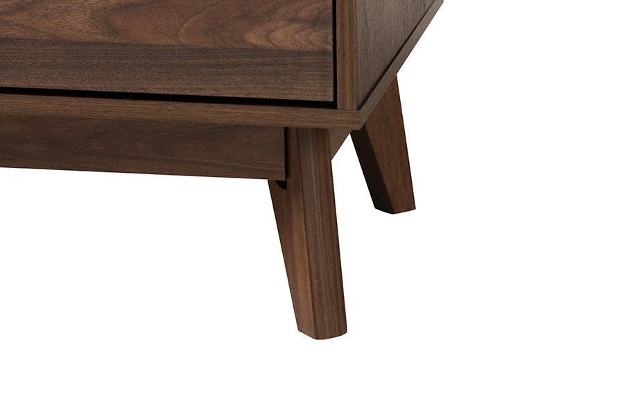 Lena Mid-Century Modern Walnut Brown Finished Wood 3-Piece Storage Set FredCo
