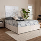 Leni Modern and Contemporary Beige Fabric Upholstered 4-Drawer Queen Size Platform Storage Bed Frame FredCo