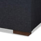 Leni Modern and Contemporary Dark Grey Fabric Upholstered 4-Drawer King Size Platform Storage Bed Frame FredCo