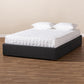 Leni Modern and Contemporary Dark Grey Fabric Upholstered 4-Drawer King Size Platform Storage Bed Frame FredCo