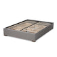 Leni Modern and Contemporary Light Grey Fabric Upholstered 4-Drawer Queen Size Platform Storage Bed Frame FredCo