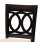 Lenoir Modern and Contemporary Sand Fabric Upholstered Espresso Brown Finished 5-Piece Wood Pub Set FredCo