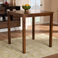 Lenoir Modern and Contemporary Walnut Brown Finished Wood Counter Height Pub Table FredCo