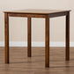 Lenoir Modern and Contemporary Walnut Brown Finished Wood Counter Height Pub Table FredCo