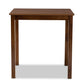Lenoir Modern and Contemporary Walnut Brown Finished Wood Counter Height Pub Table FredCo