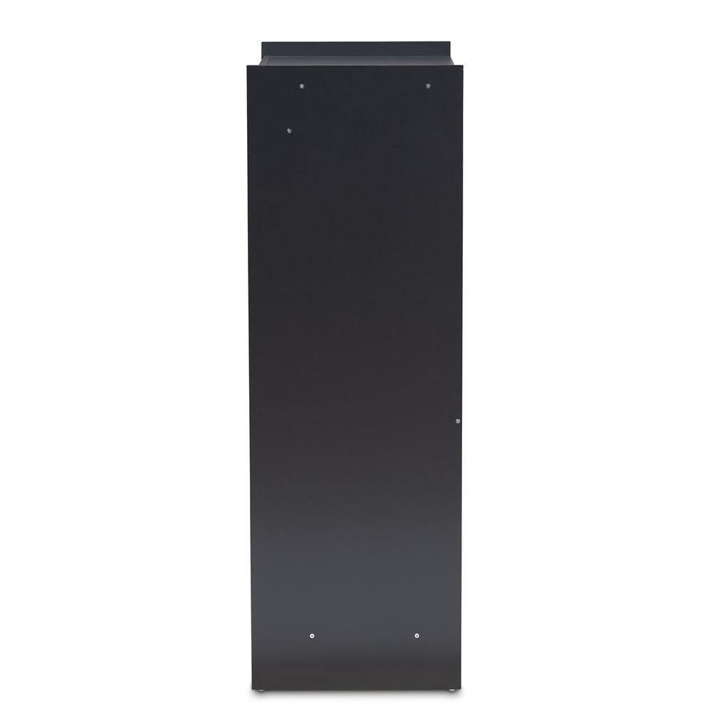 Leone Modern and Contemporary Charcoal Finished 2-Door Wood Entryway Shoe Storage Cabinet FredCo