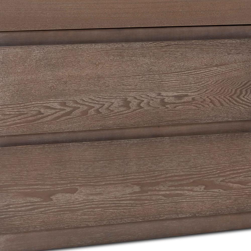 Levon Modern and Contemporary Antique Oak Finished Wood 4-Drawer Twin Size Storage Bed FredCo