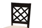 Lexi Modern Beige Fabric and Dark Brown Finished Wood 5-Piece Dining Set FredCo