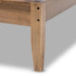 Leyton Mid-Century Modern Grey Fabric Upholstered King Size Platform Bed FredCo